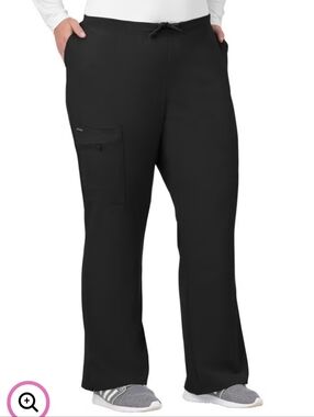 Women's Black Jockey Scrub Set